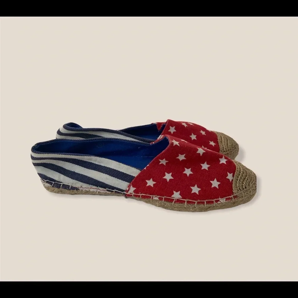 C. Label American Flag Espadrilles Size 5.5 Brand New